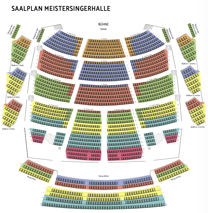 Hoertnagel Saalplan Meistersingerhalle Saison 2025/26